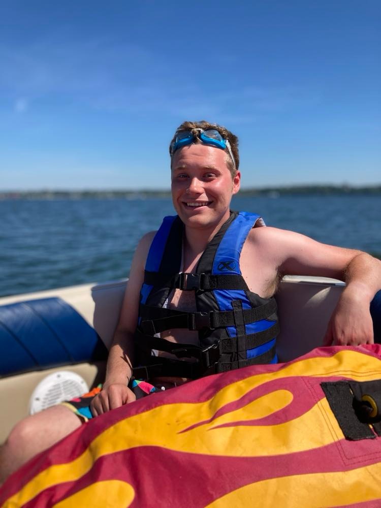 Brett on boat